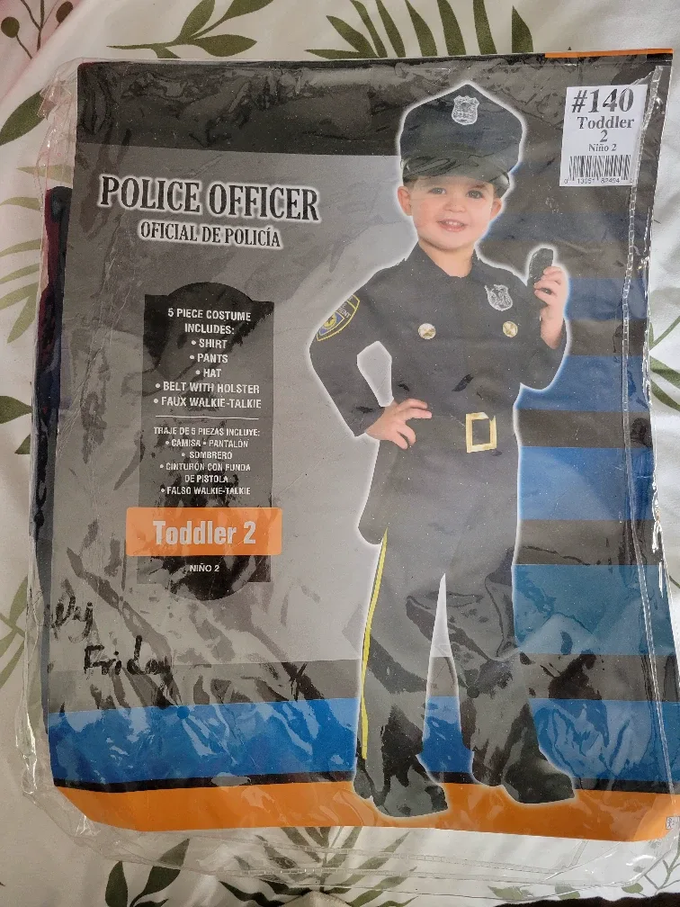 Toddler size 2 Police Officer Costume
