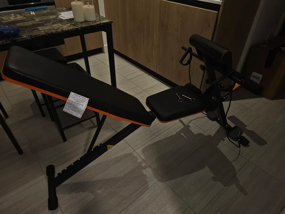 Adjustable Weight Bench - Black & Orange image indicator(2)