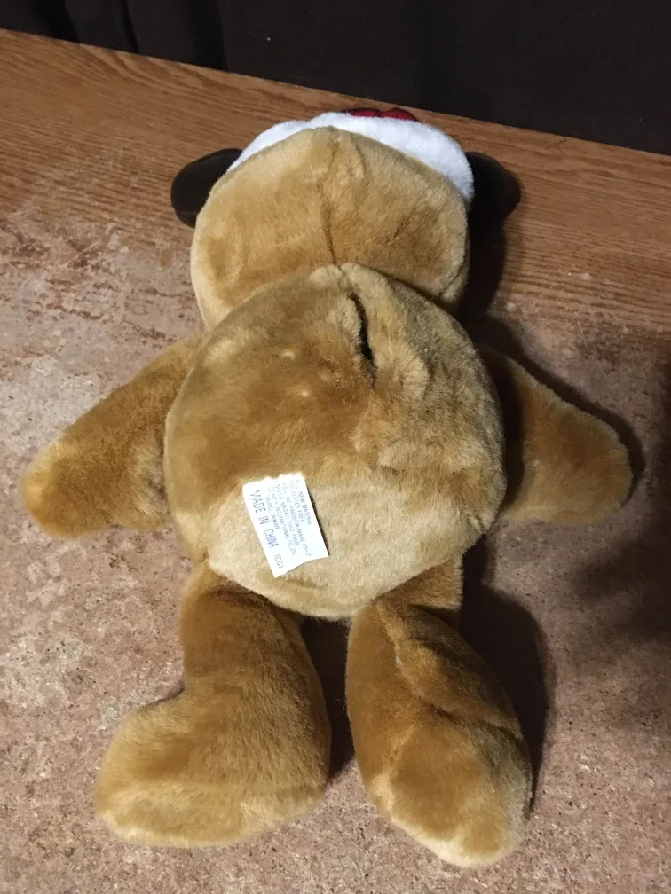 Lot of three tickle wiggle Christmas Plush reindeer nutcracker image indicator(3)