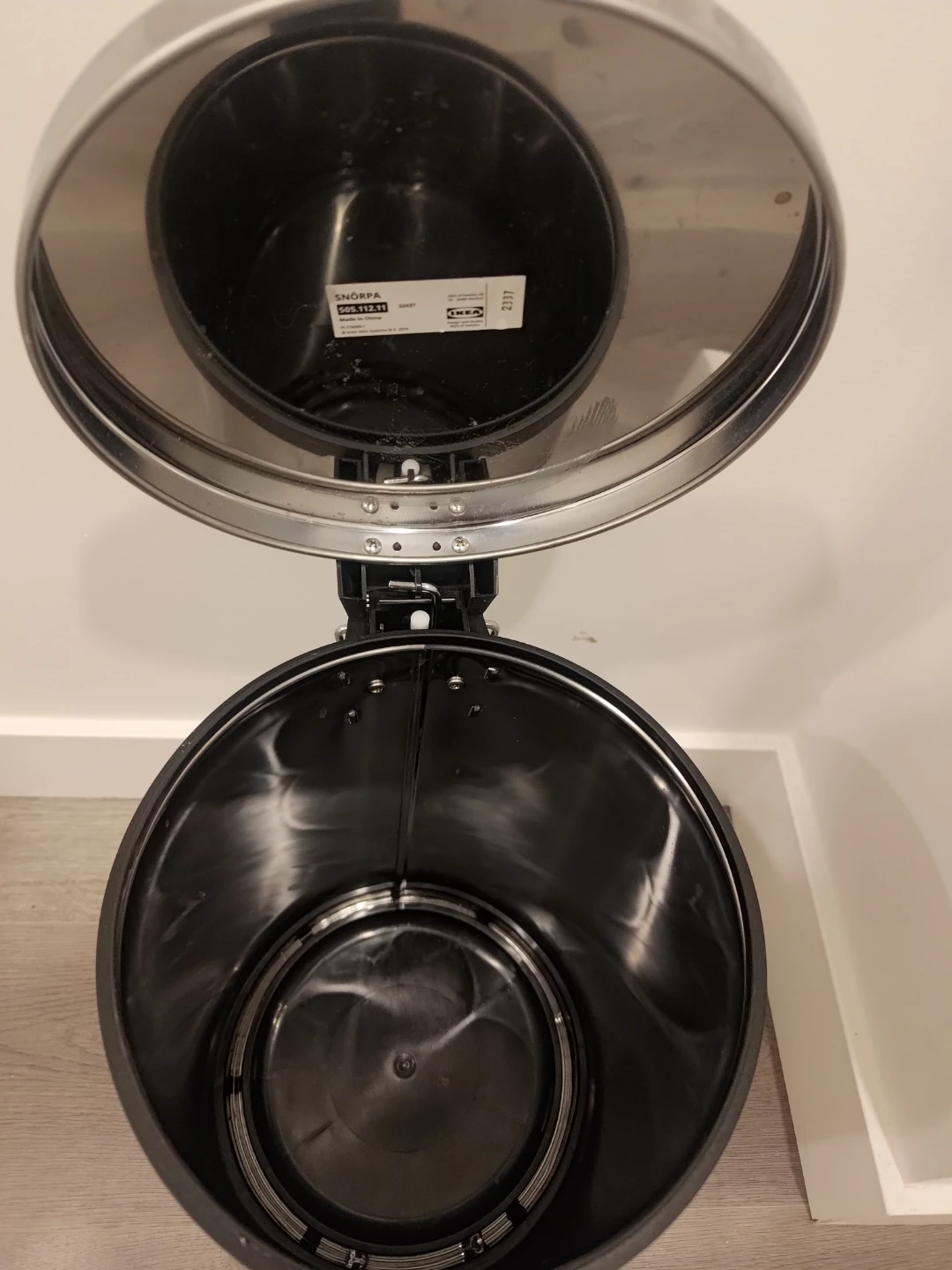 IKEA SNÖRPA Pedal Bin, Stainless Steel - photo 2