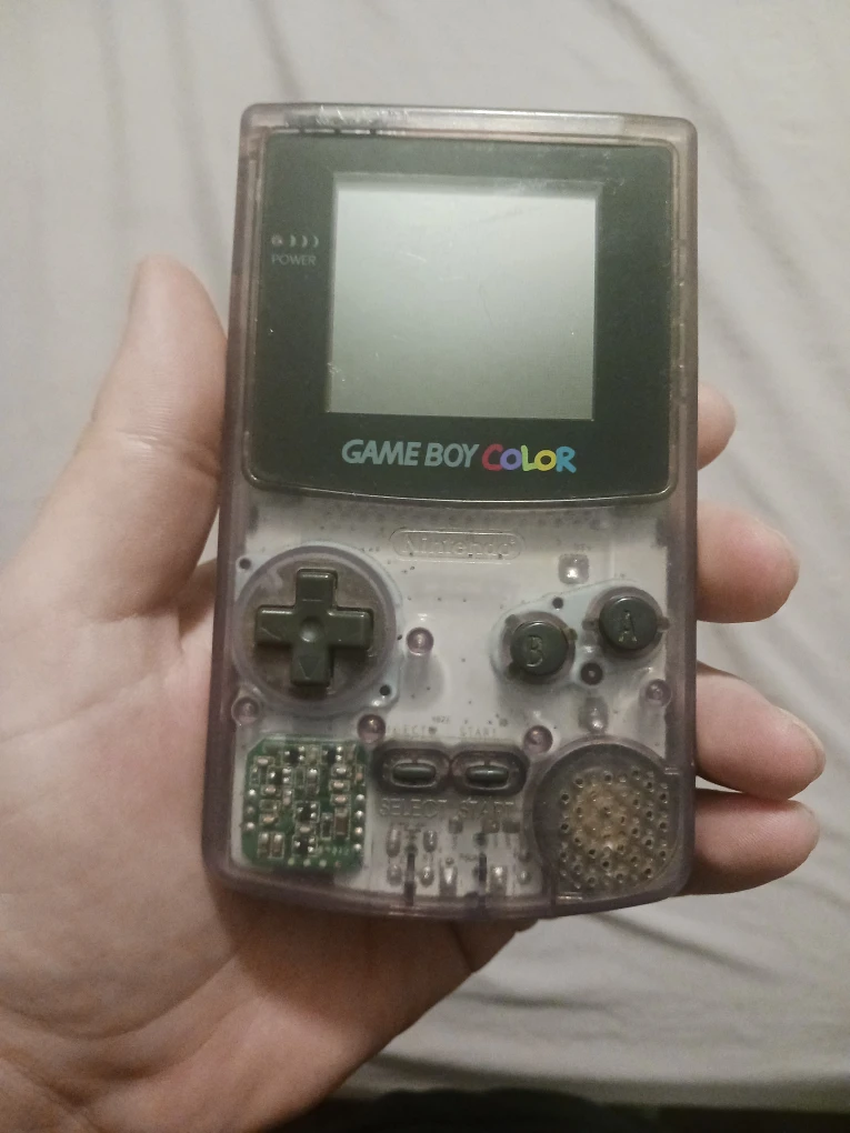 Nintendo Game Boy Color - Atomic Purple, with star wars game
