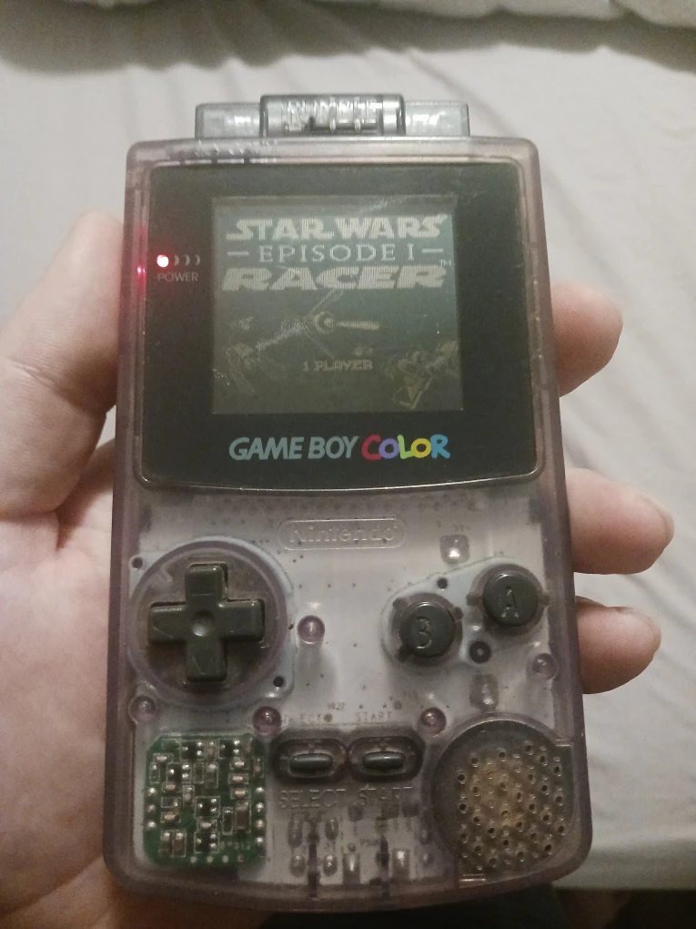 Nintendo Game Boy Color - Atomic Purple, with star wars game - photo 5