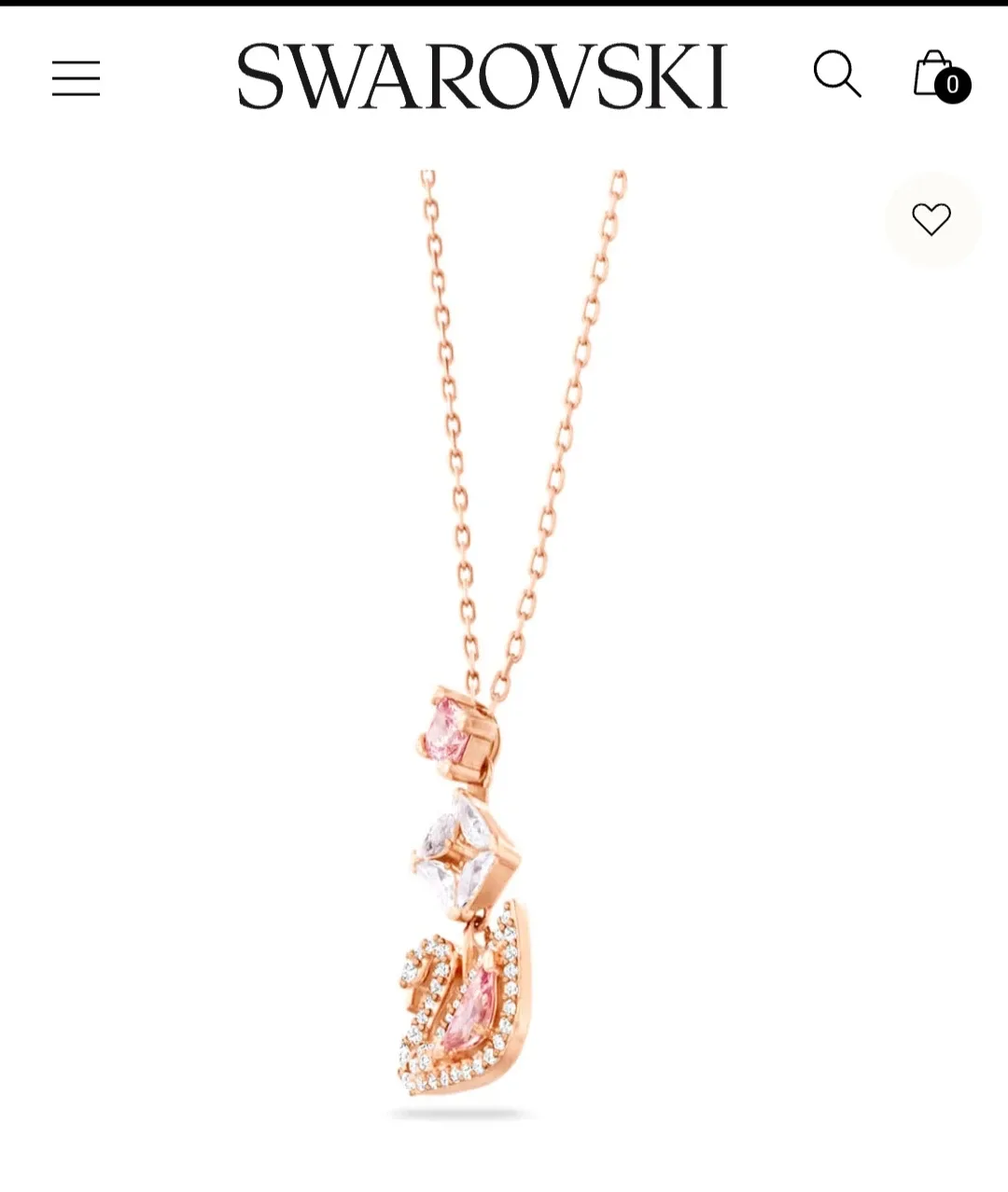 Swarovski Swan Necklace image indicator(4)