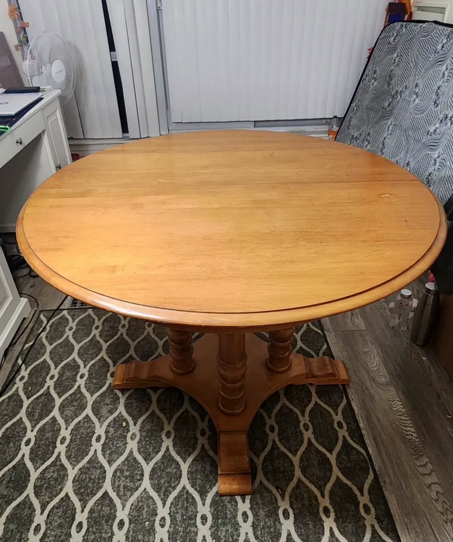 Oval / Round Extendable Wooden Dining Table image indicator(2)