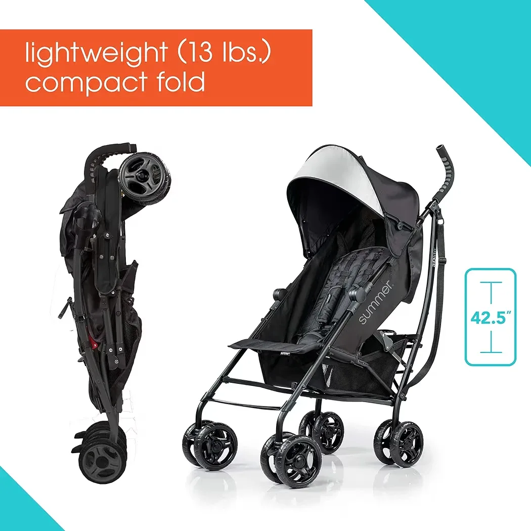 Summer 3Dlite Convenience Stroller - Black image indicator(2)