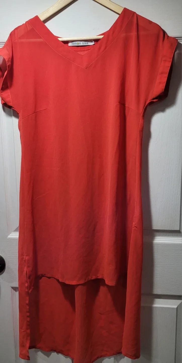 Lemon tree coral dress size S image indicator(2)