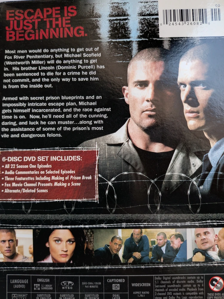 Prison Break: Season One DVD Set episodes - photo 4