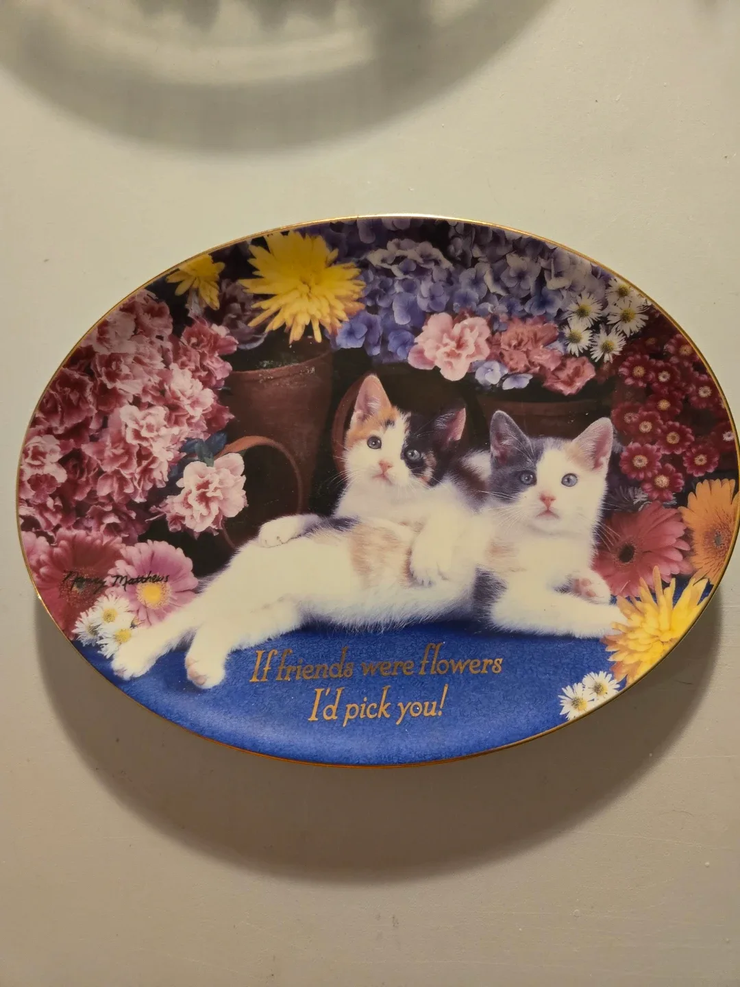 Franklin Mint Friendship Blossoms Plate thumbnail