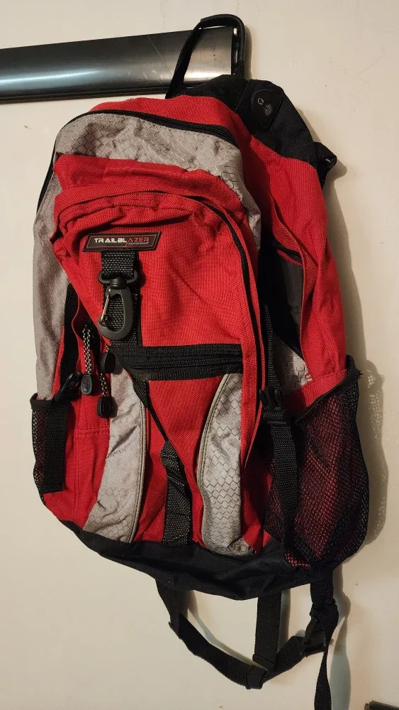 Trailblazer Backpack - Red & Grey