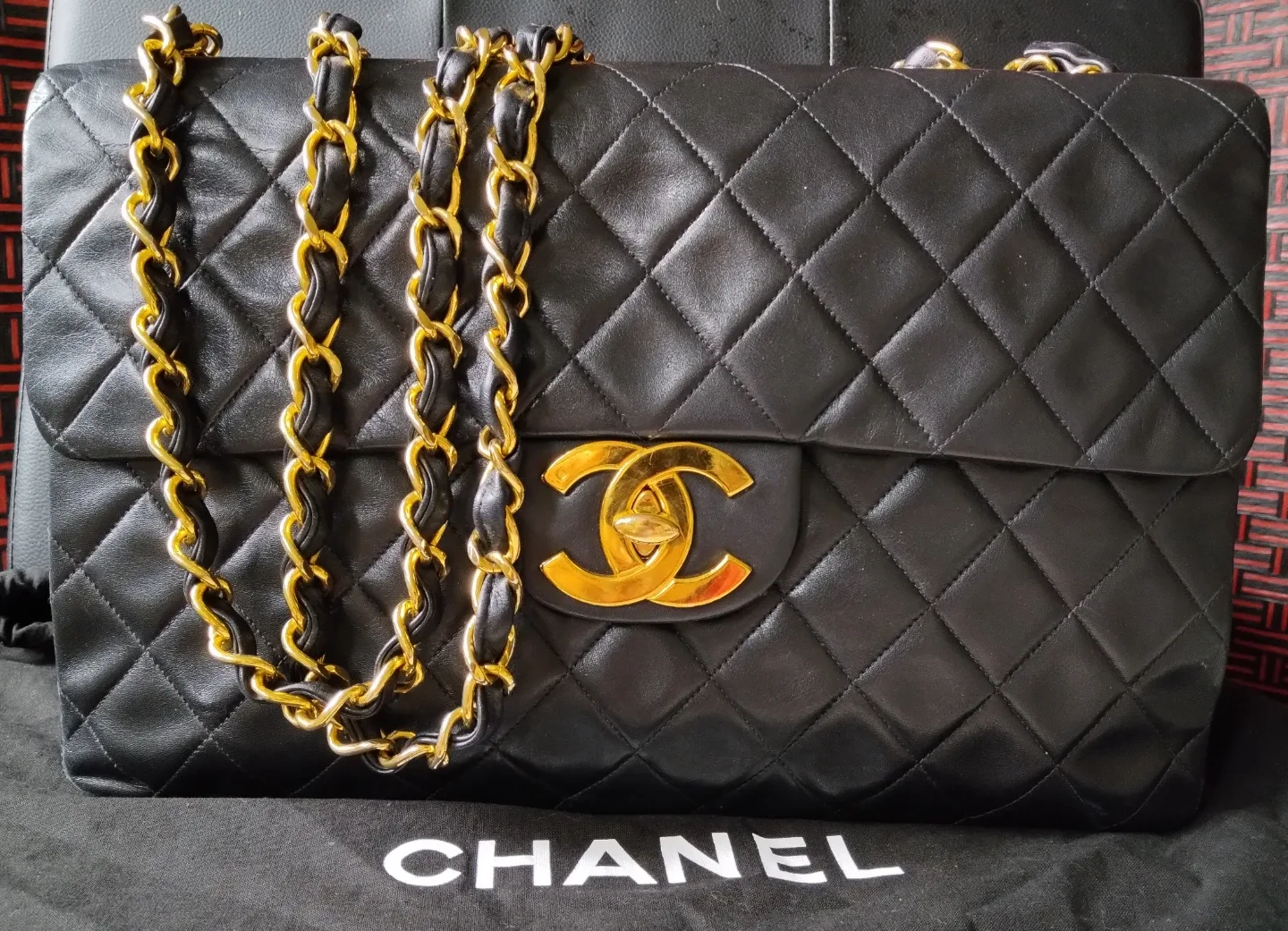 Chanel Black Quilted Leather Shoulder Bag