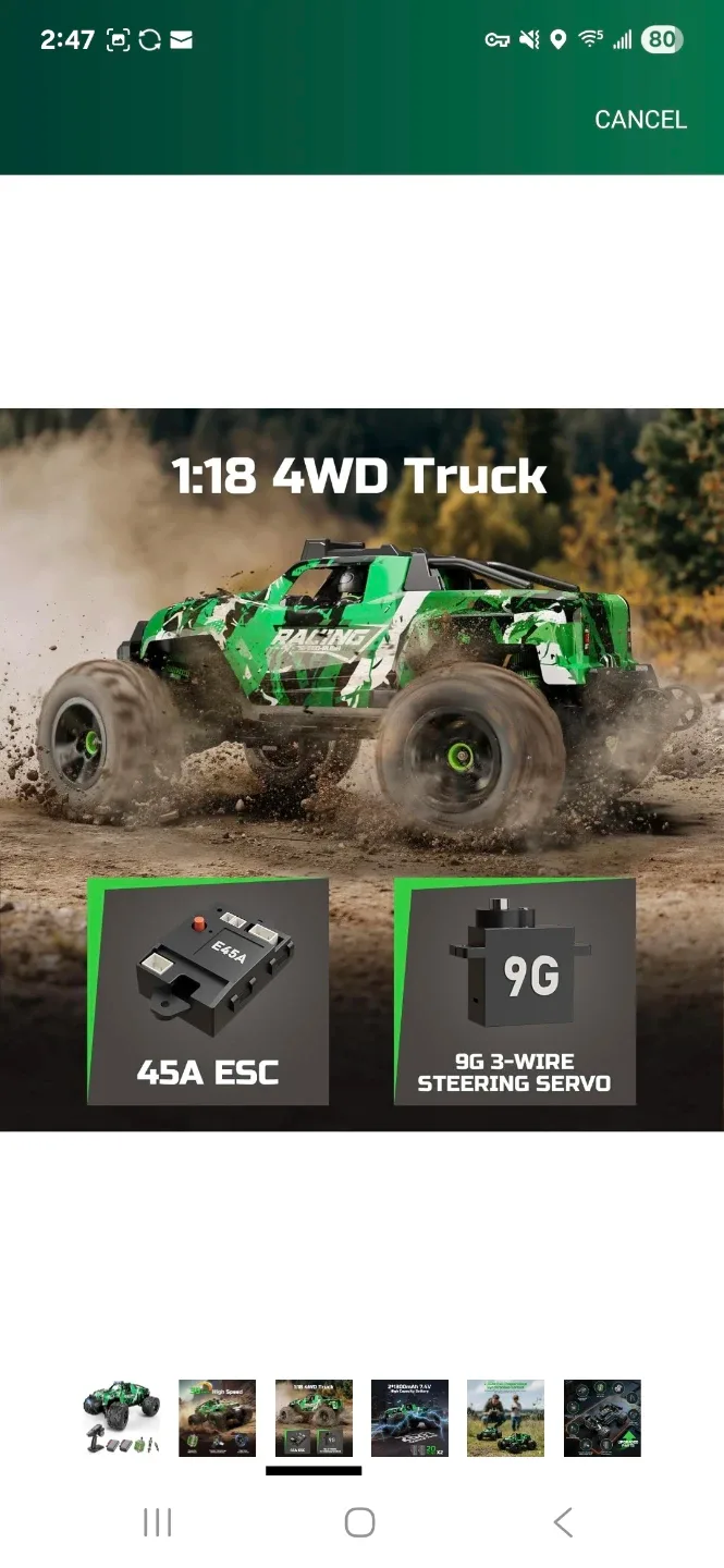 RControl Car RC Cars Truck for Adults Boys Age 8-12 Kids, 36KMH image indicator(3)