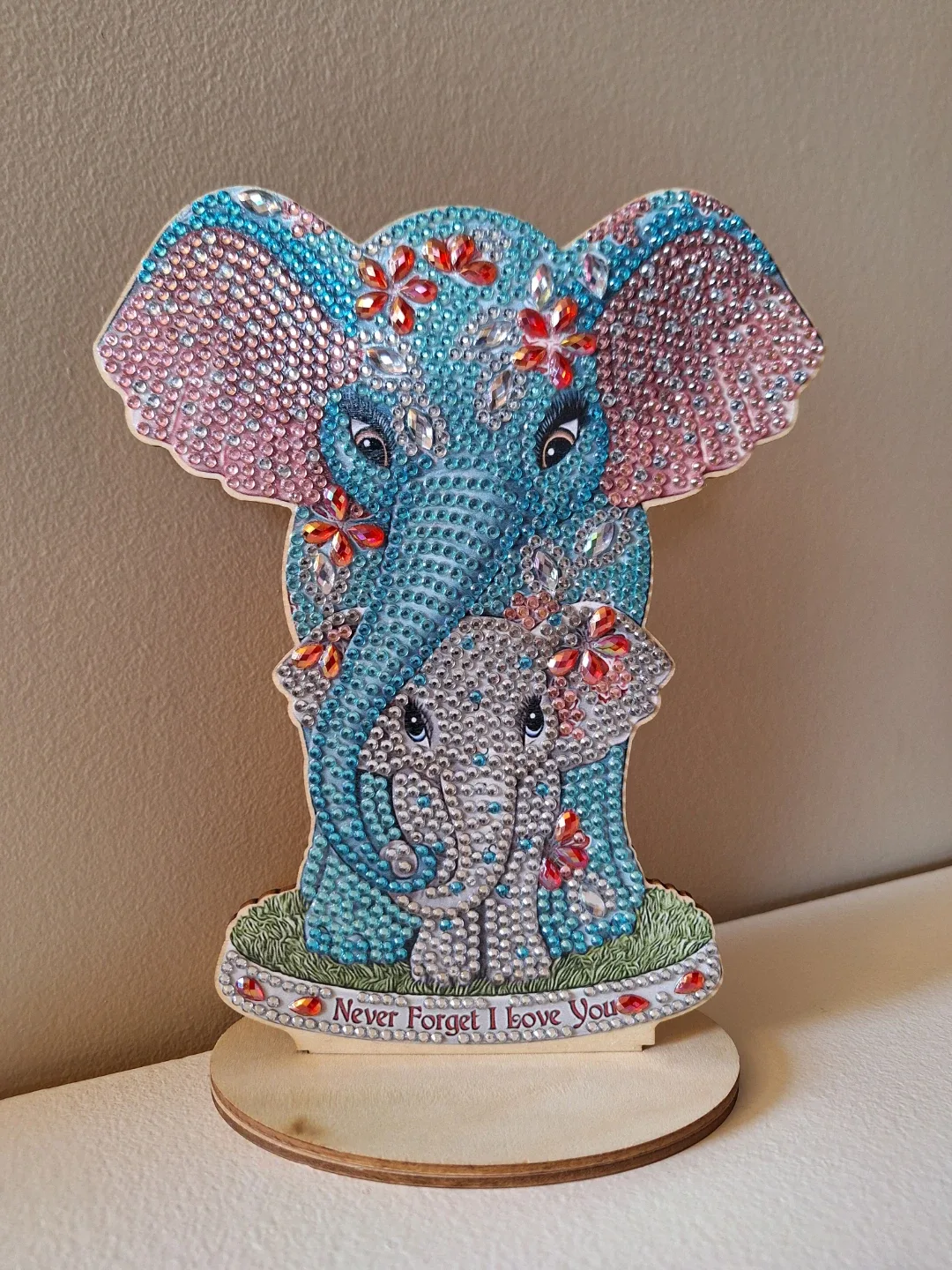 Wooden Elephant Diamond Art