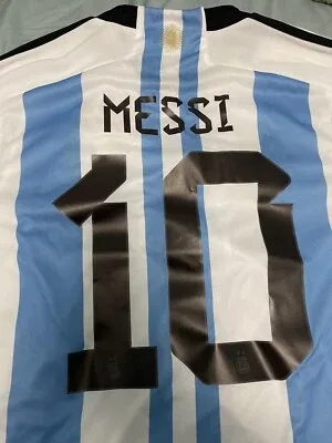 Messi Argentina Fan Jersey #10 Men's Small