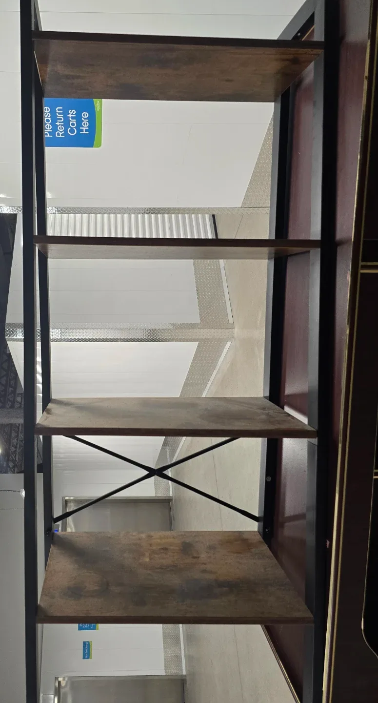 Brown & Black Shelving Unit image indicator(2)