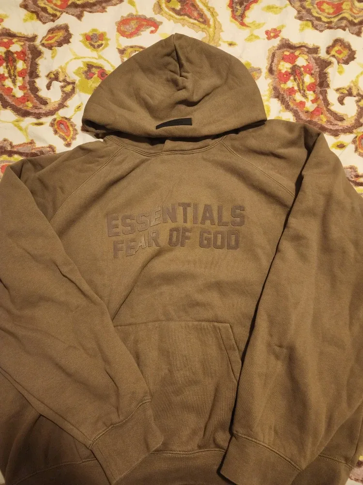 Essentials Fear of God Brown Hoodie