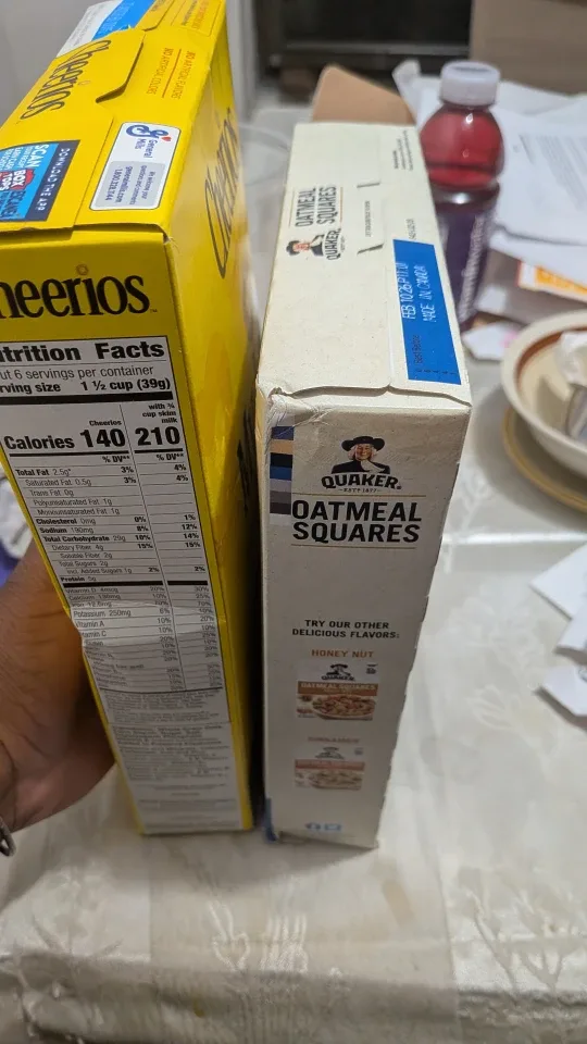 Cheerios & Quaker Oatmeal Squares Cereal