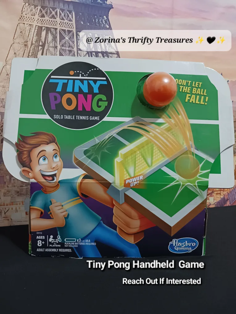 🎾 Tiny Pong Handheld Game - New!