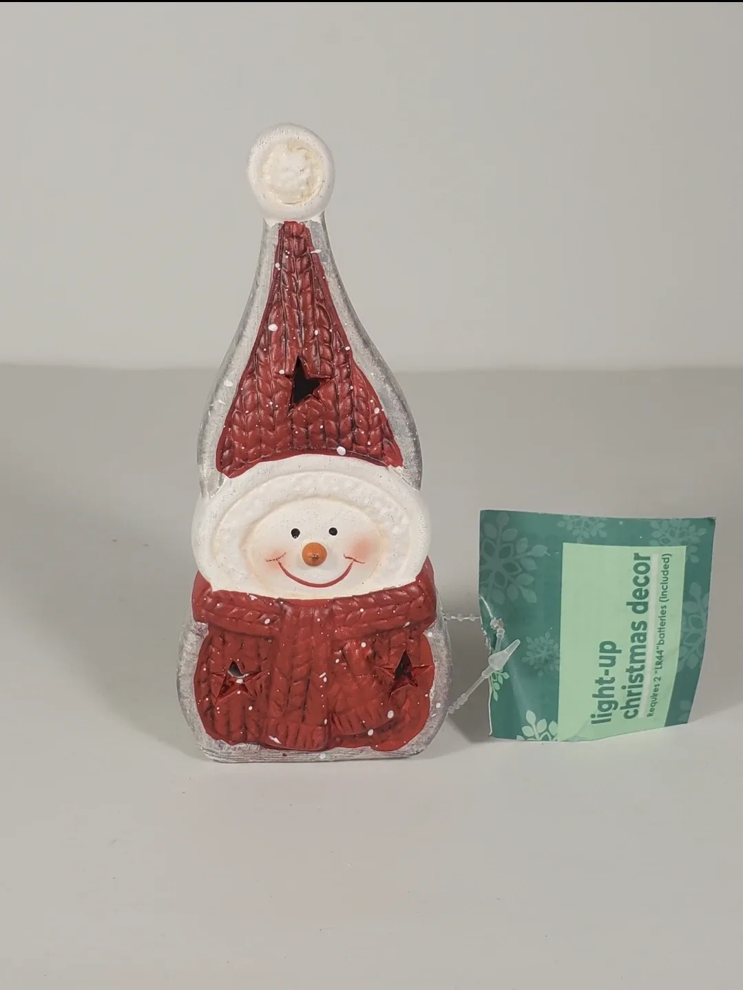 Christmas Light-Up Snowman Holiday Home Decor 6 Inches image indicator(7)