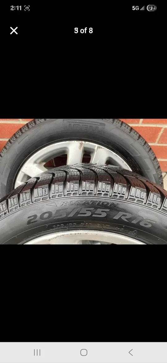 Pirelli Winter Tires 205/55 R16 on VW Rims image indicator(3)
