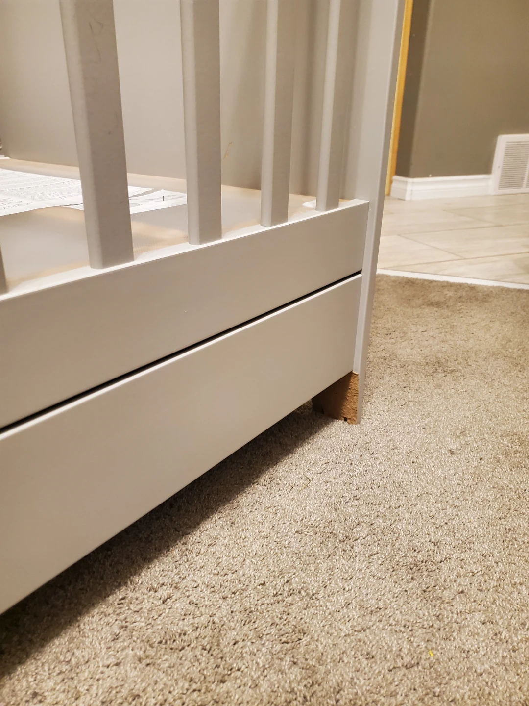 Grey Baby Crib (Ikea Gonatt) - photo 4