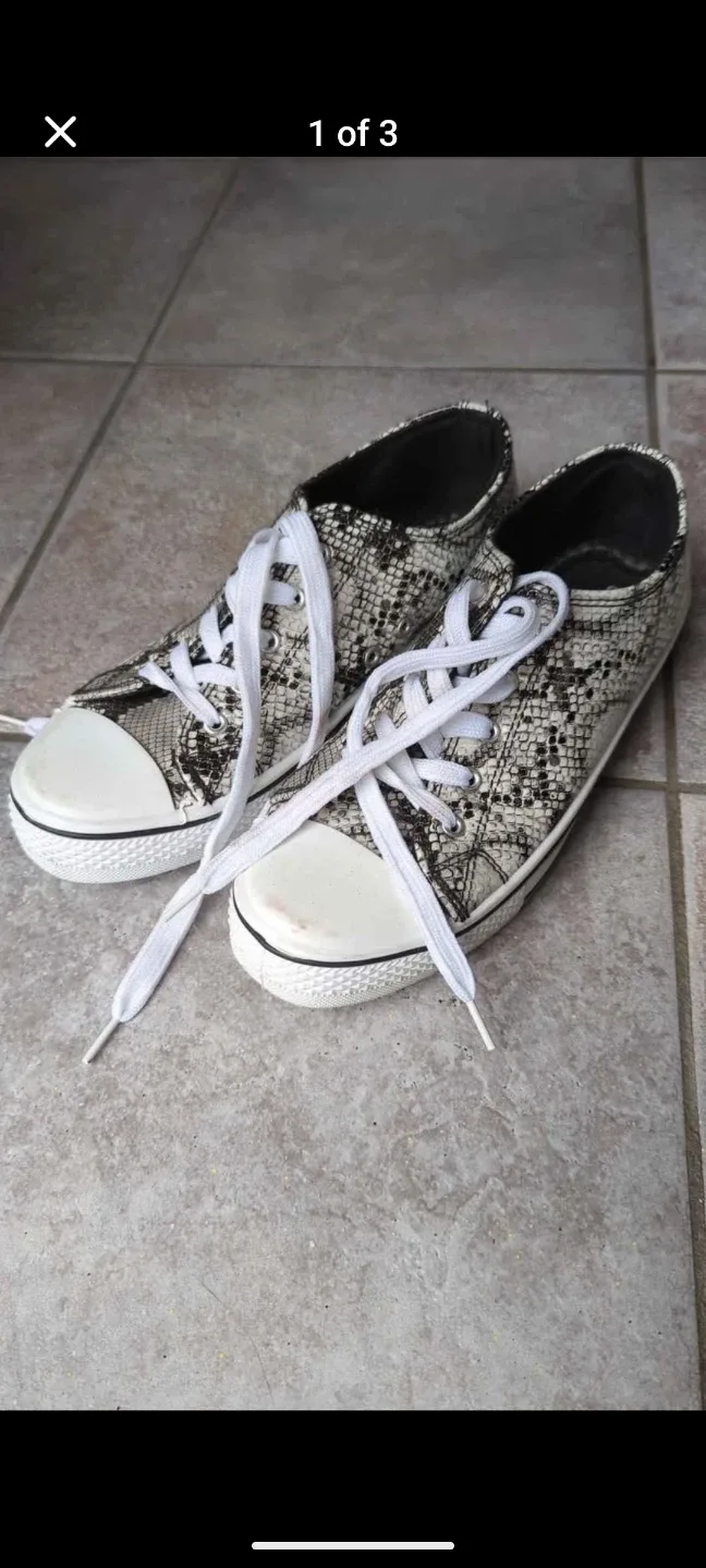 🥕Snakeskin Print Sneakers image indicator(3)