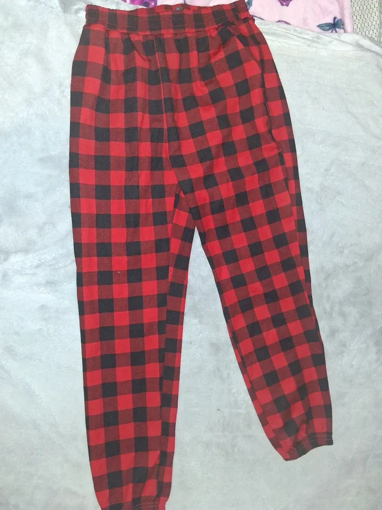 Red & Black Plaid Lounge Pants