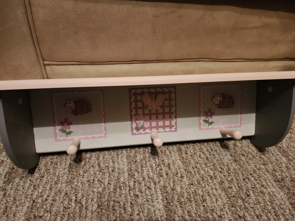 Kids' Wall Shelf with Hooks