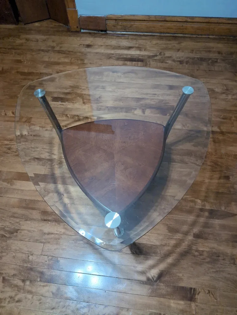 Triangle Glass Coffee Table