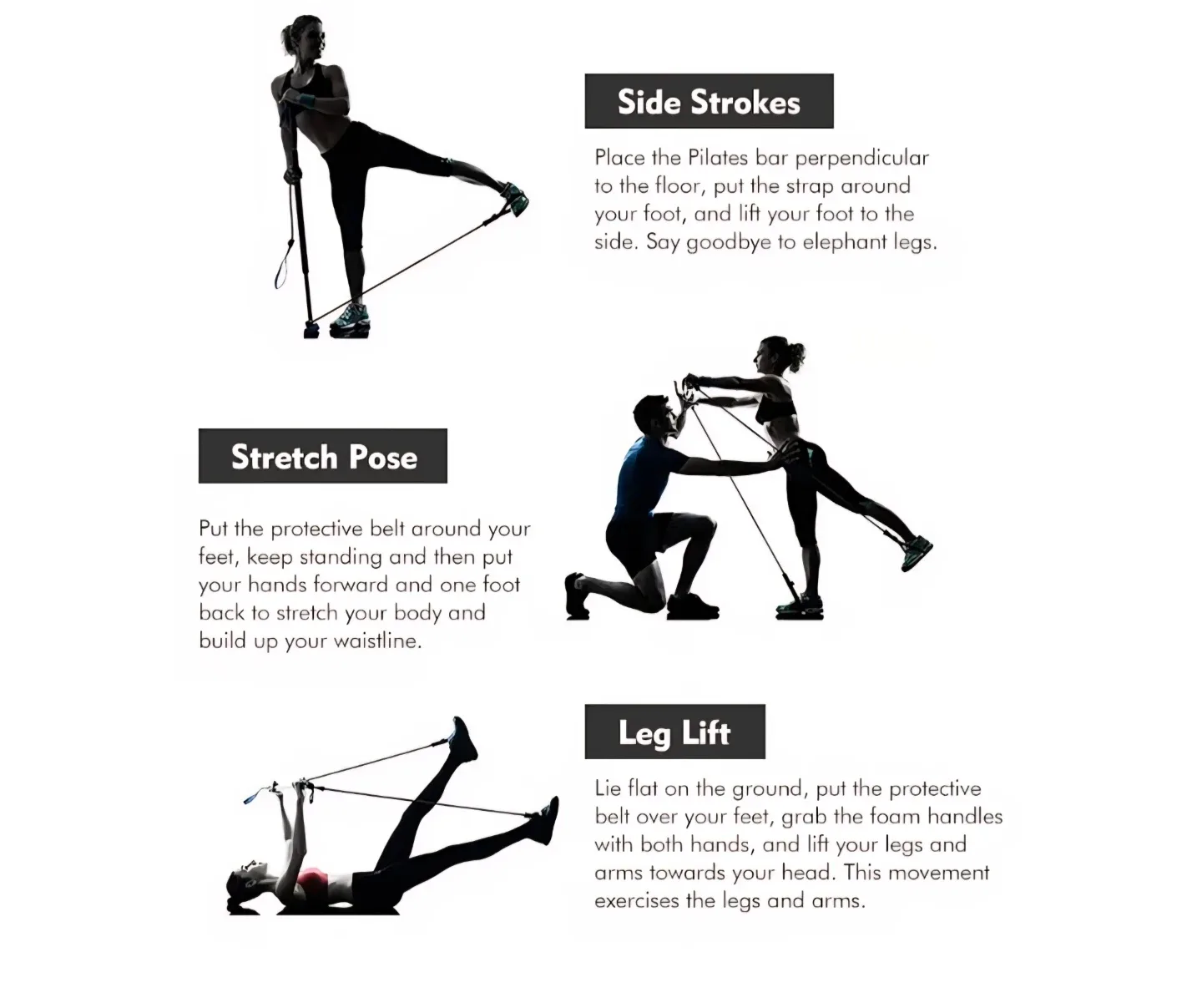 Pilates Bar Kit with Resistance Band - Purple image indicator(5)