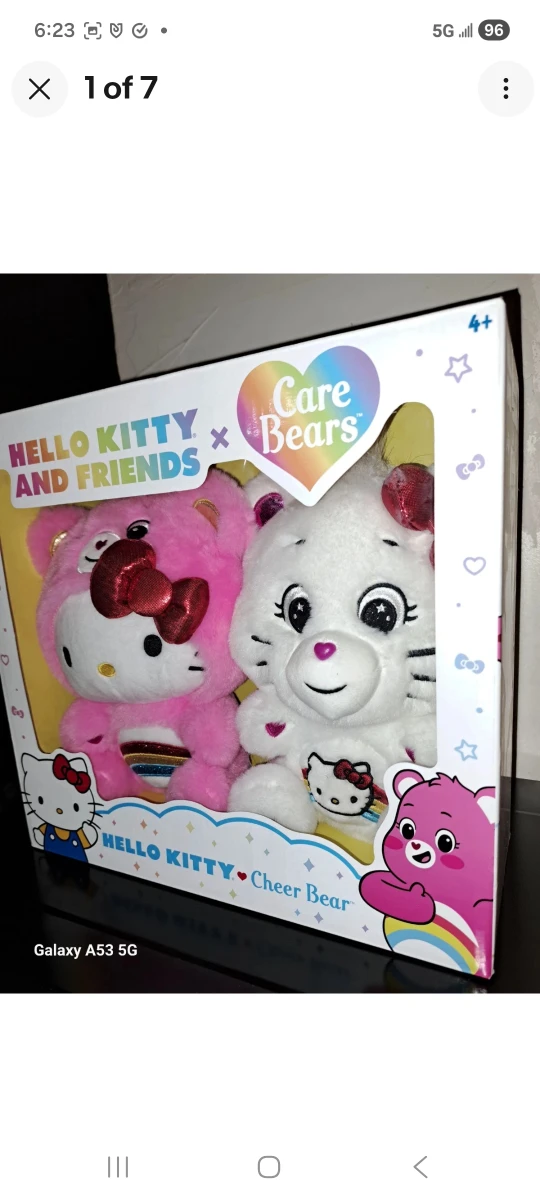 New Hello Kitty & Care Bears Plush Set