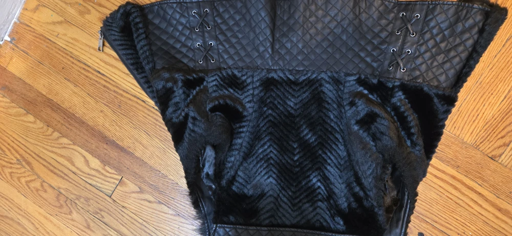 Guess Black Faux Fur Vest - Size S - photo 3
