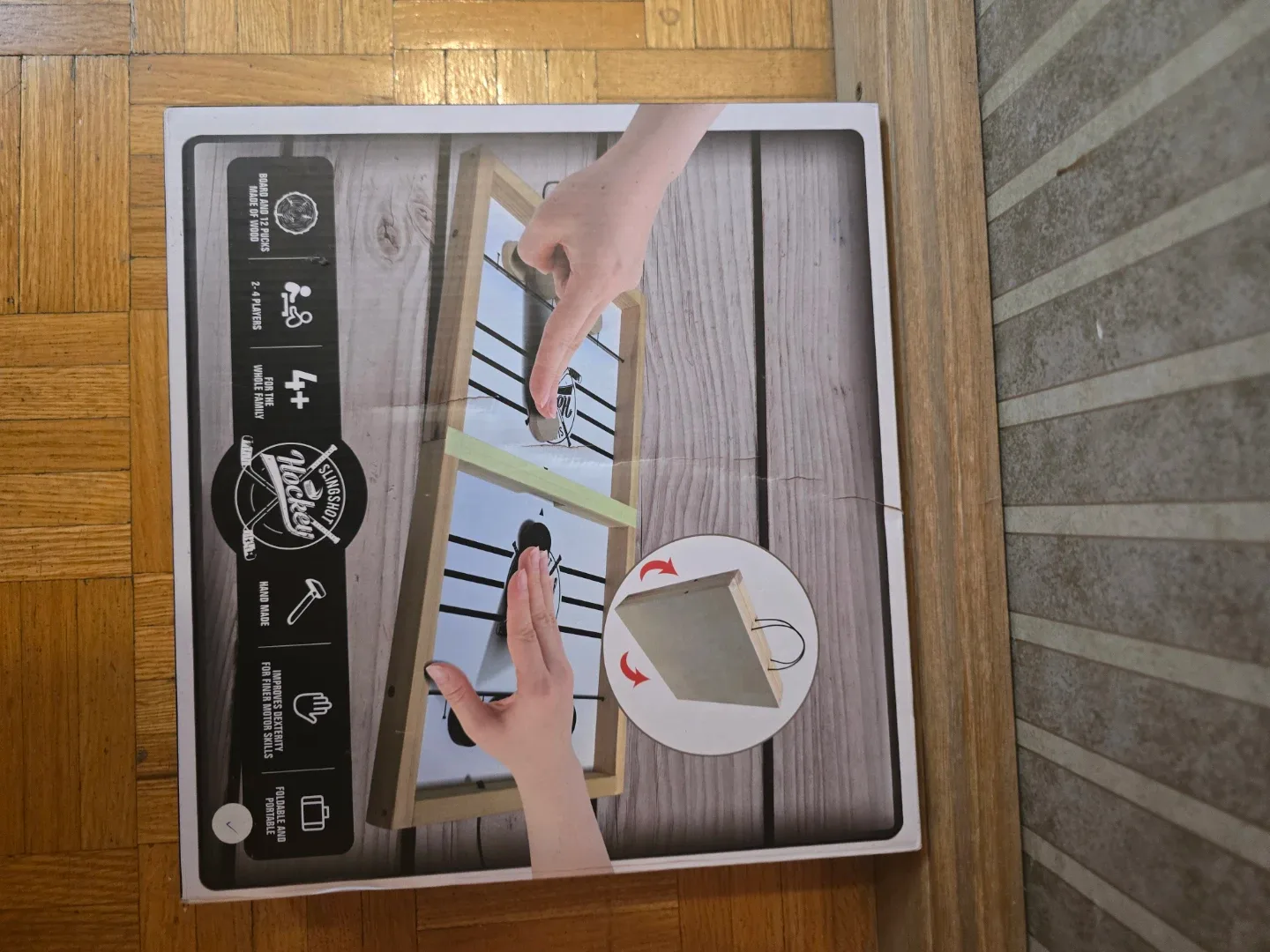 Slingshot Hockey Game - Foldable & Portable like new thumbnail