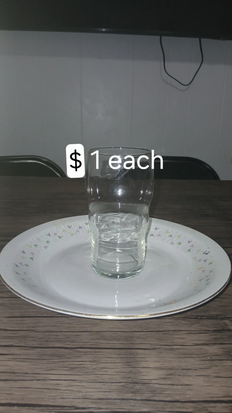 Glass Cup - $1