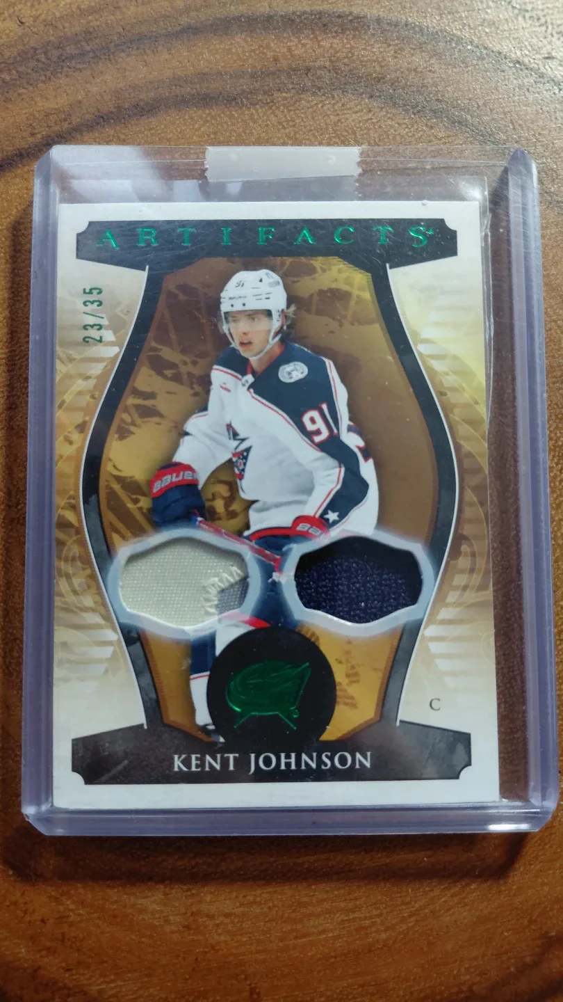 Kent Johnson from Port Moody!! Artifacts Card 23/35