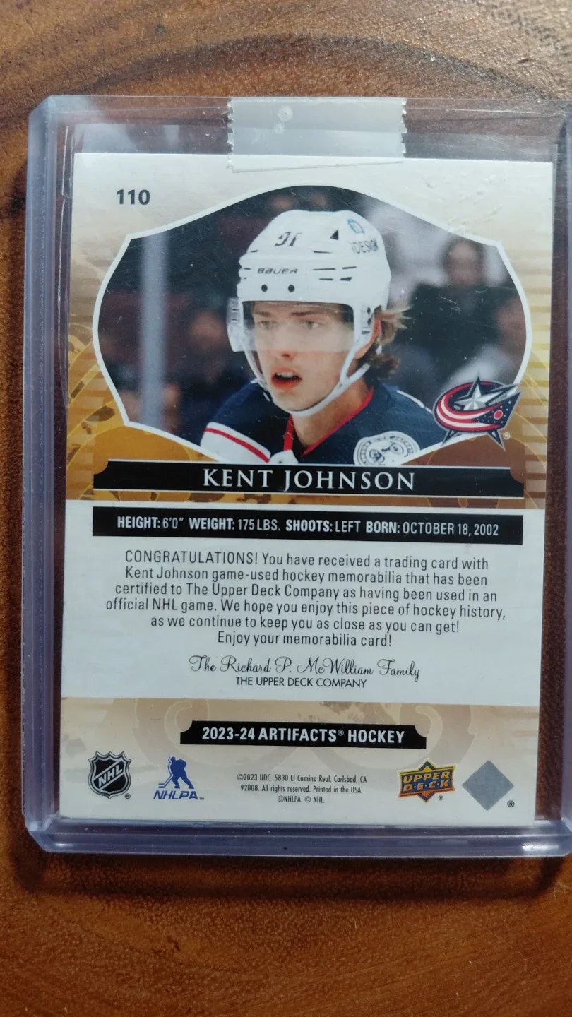 Kent Johnson from Port Moody!! Artifacts Card 23/35 image indicator(4)