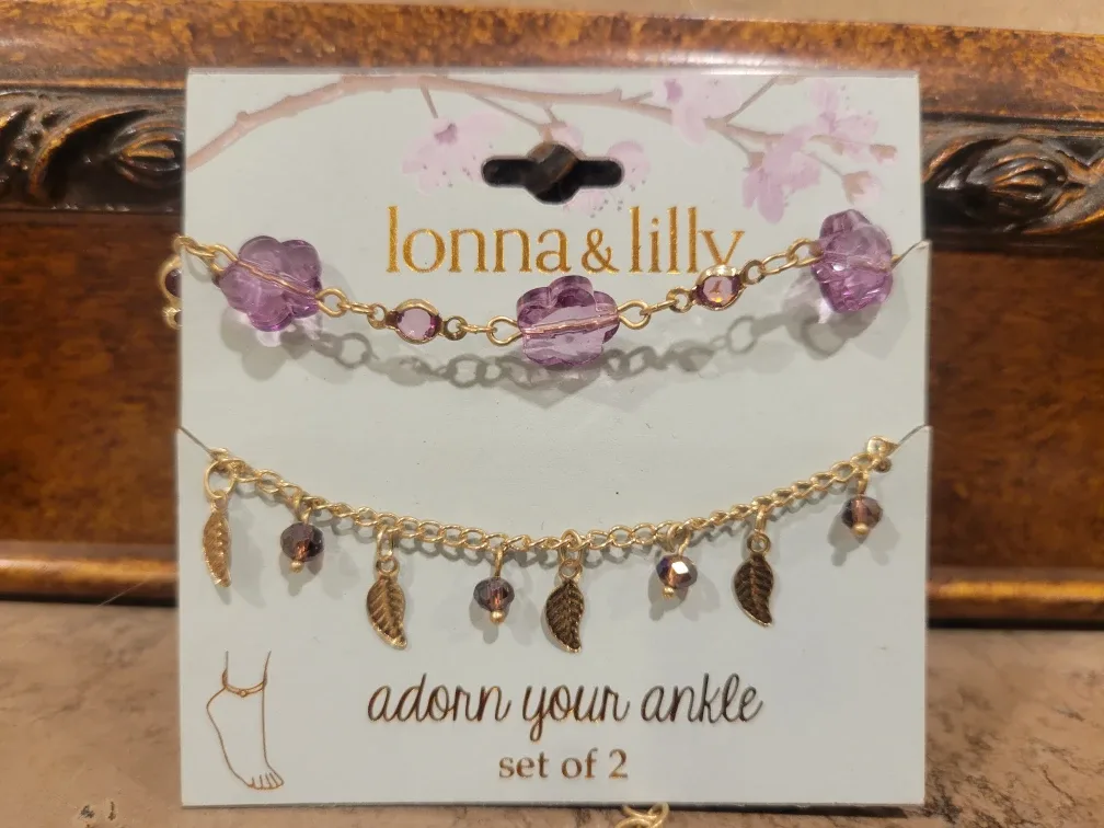 Lonna & lilly Set Of  2 Ankle Bracelets image indicator(3)