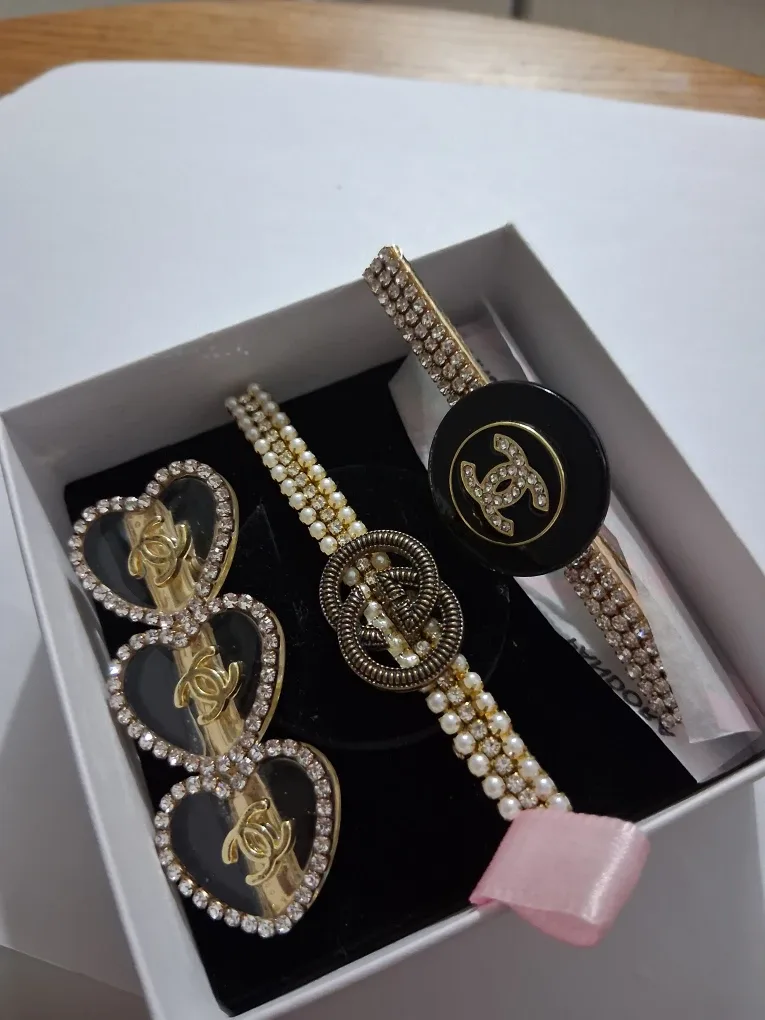 Brand Hair Clips - Set of 3