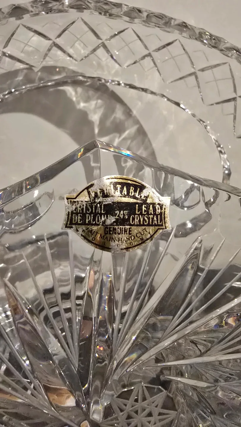 Estate Waterford Crystal Basket - 24% Lead image indicator(4)