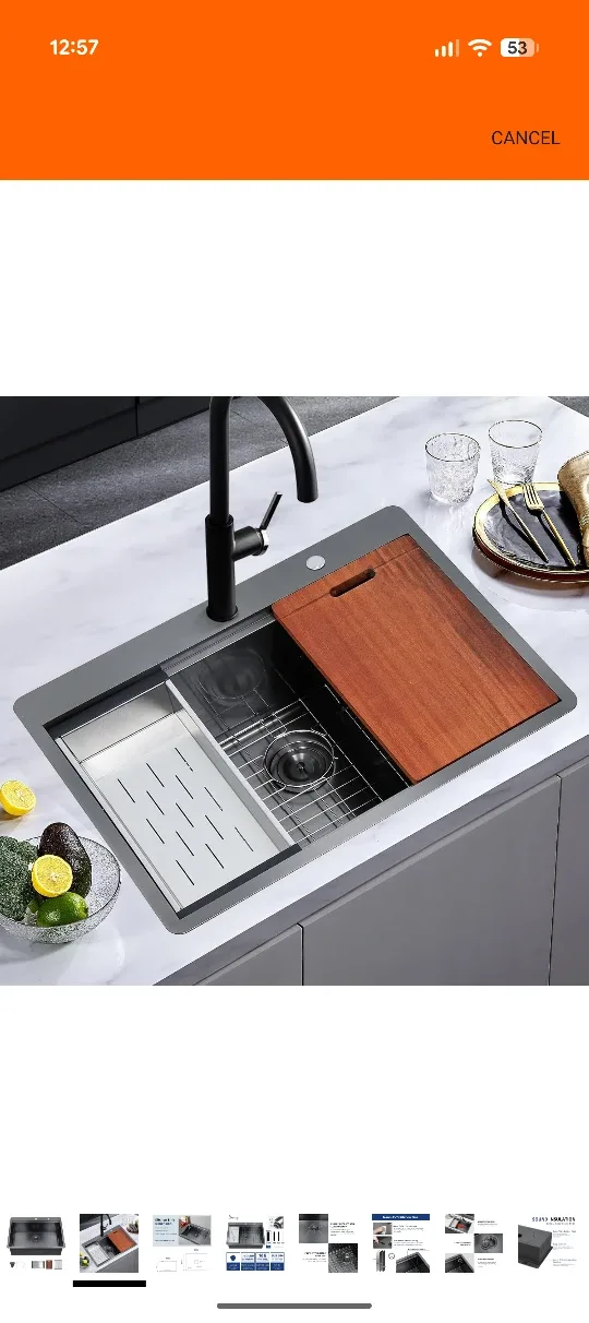 Davivy Kitchen Sink - 30 x 22 x 10 inches image indicator(2)