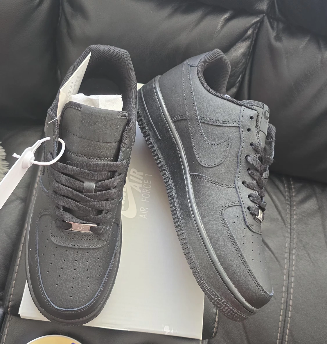 Brand new Nike Air Force All Black sneakers good for school $95 - photo 3