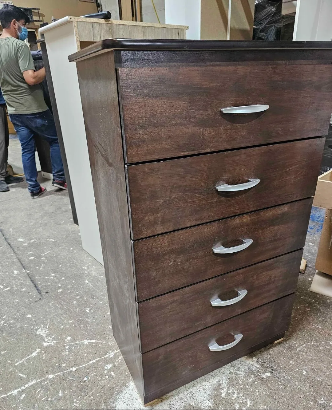 Natural Wood 6-Drawer Chest Dresser image indicator(9)