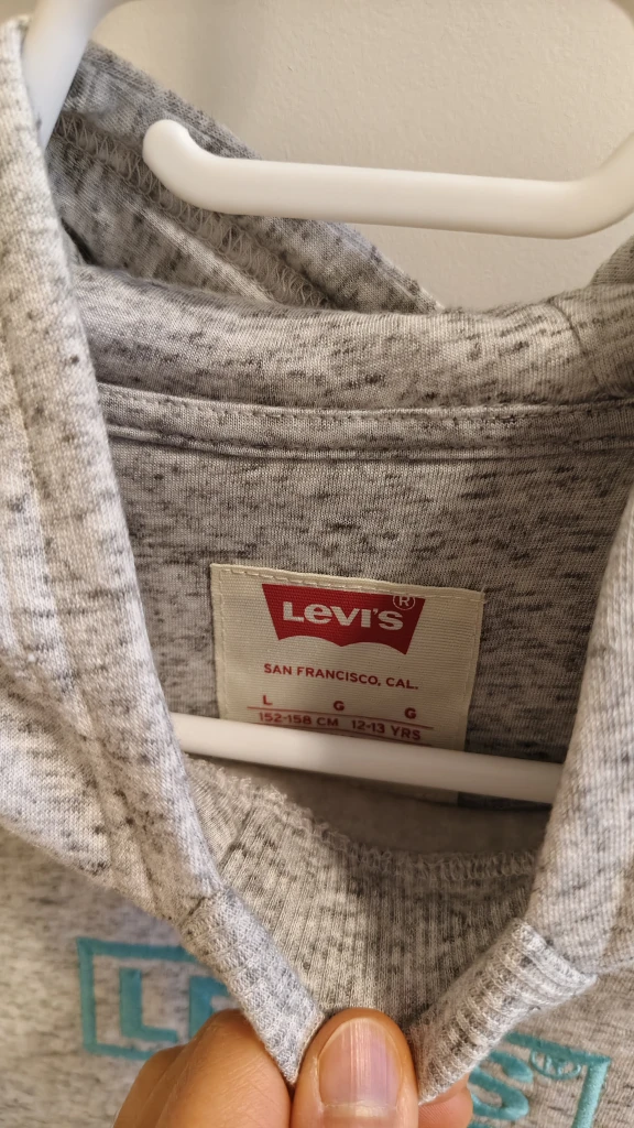 New Levi's Grey Hoodie - Size L (12-13 yrs) - photo 2