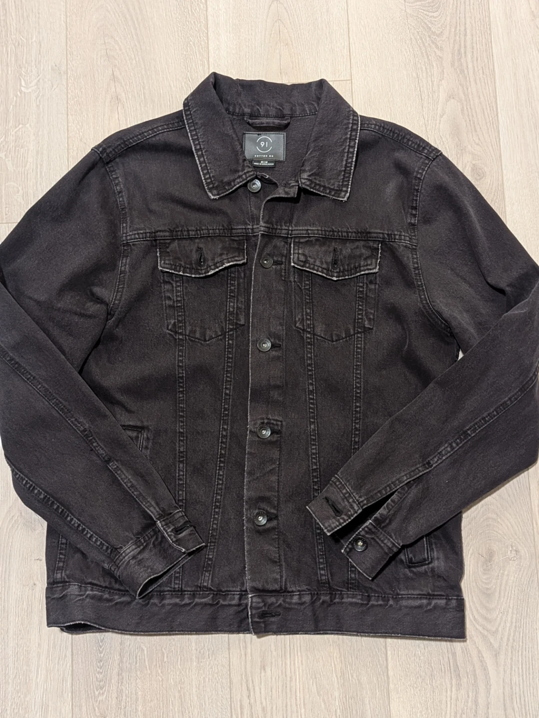 Cotton On 91 Black Denim Jacket - Size M
