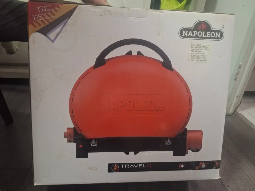 Napoleon TravelQ Portable Grill - Orange