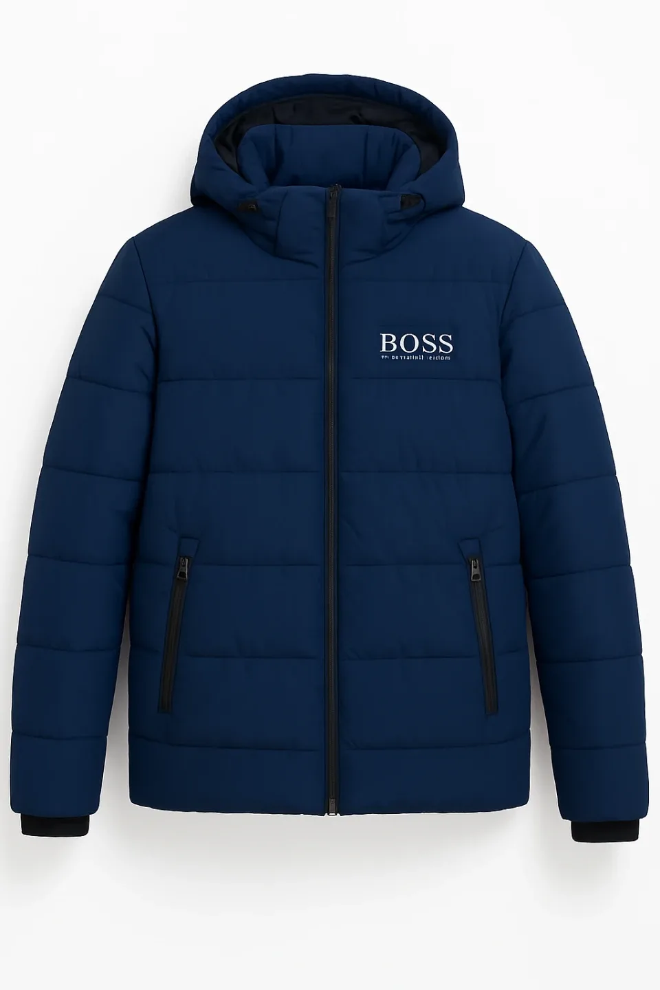 Hugo Boss Padded Jacket - Navy Blue