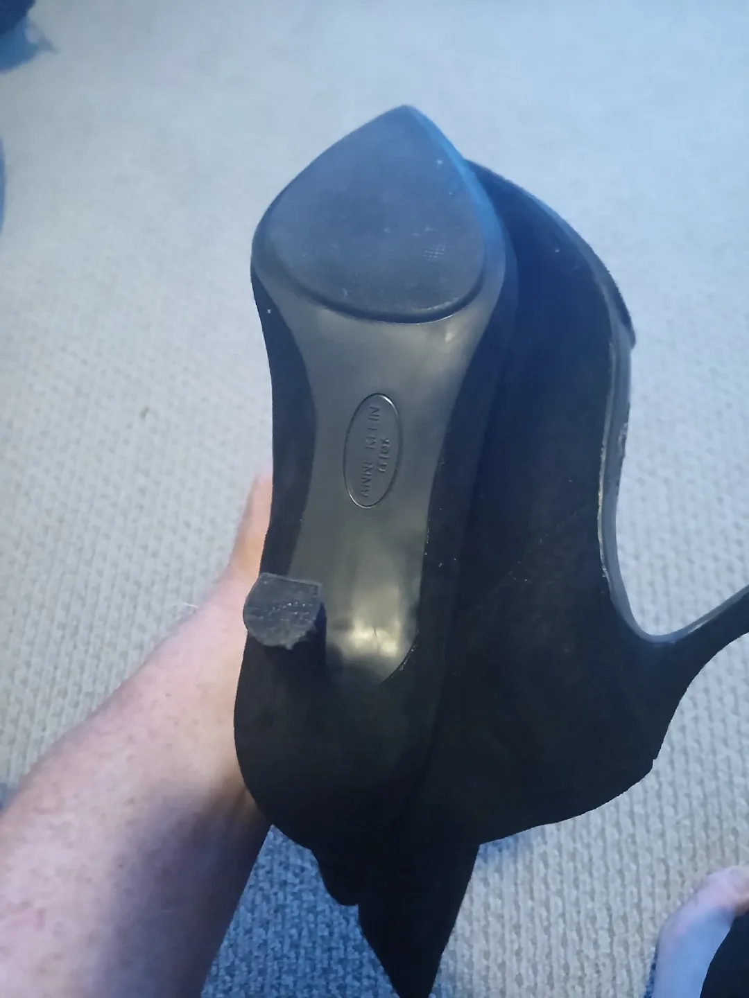 Anne Klein Black Fabric Boots - Size 6.5 image indicator(3)