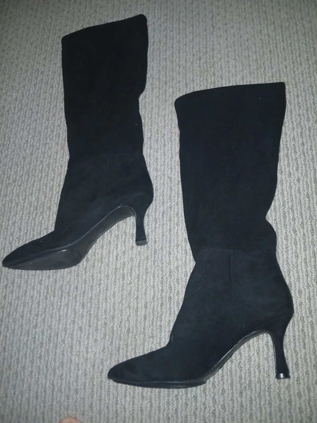 Anne Klein Black Fabric Boots - Size 6.5 image indicator(6)