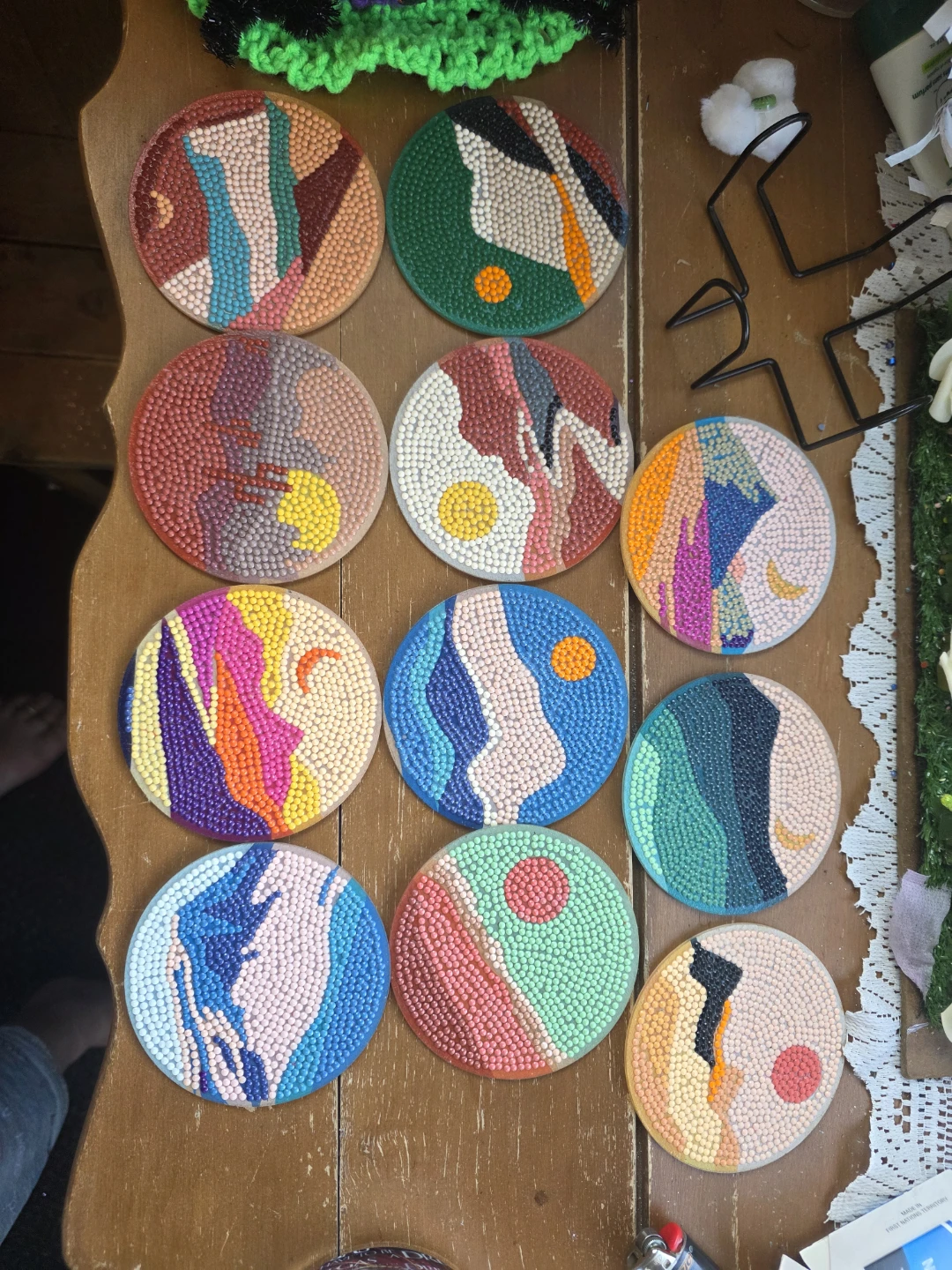 Diamond painting coasters