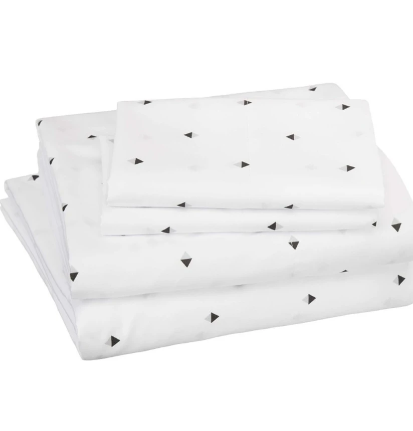 Amazon Basics Full Dorm Sheet Set - Grey Diamond - photo 5