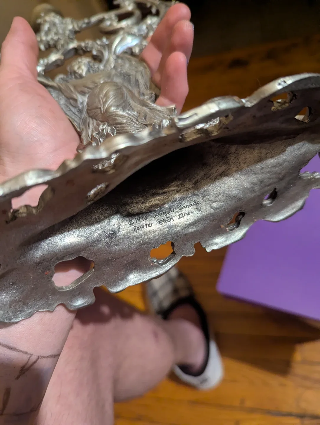 Vintage Seagull Canada Pewter Candelabra image indicator(3)